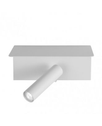 Aplique 3w 4000k Leonardo Blanco C/estante Y Usb  150lm C/interruptor 14x18x14cm Orientb
