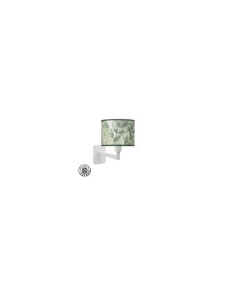 Aplique Abatible Moda 1xe14 Blanco/hoja Verde 26x17x28 Cm
