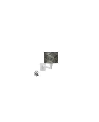 Aplique Abatible Moda 1xe14 Blanco/tetris Gris 26x17x28 Cm