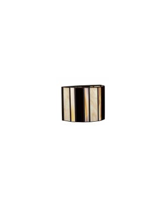 Aplique Alqueria 1xe27 Negro/beis/marron 19x24x14 Cm