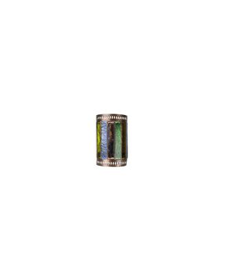 Aplique Artesanal Casablanca 1xe27 Marron/colores 25x16d