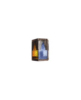 Aplique Artesanal Meknes 1xe27 Marron/colores 21,5x18,5