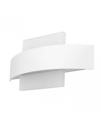 Aplique Barredor De Pared Cuad.8w 4000k Arco Blanco 630 Lm Ip20 13x24x5 Cm