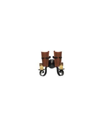 Aplique Cantina 2xe27 Marron 30x26x16 Cm