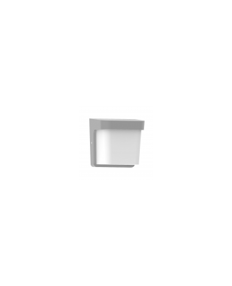 Aplique Exterior Agar 1xe27 Gris Ip65 Policarbonato  17x17x14 Cm