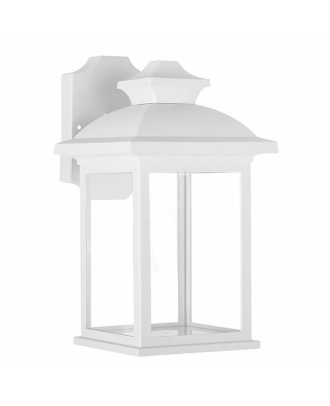 Aplique Exterior Alcandia 1xe27 Blanco Ip44policarbonato 31x17x22,3 Cm
