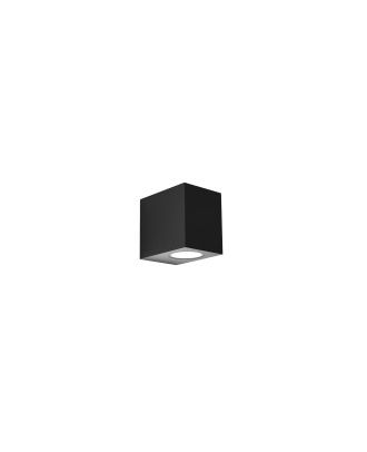 Aplique Exterior Alce 1xgu10 Negro Ip44 8x7x9 Cm