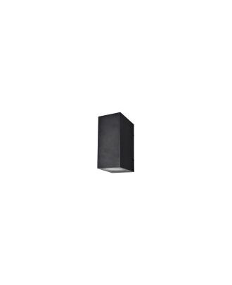 Aplique Exterior Alce 2xgu10 Negro Ip44 14,7x7x9 Cm