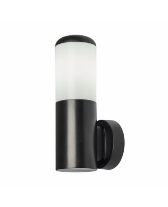 Aplique Exterior Azafran 1xe27 Negro Policarbonato  19,6x9,1x13,4 Cm  Ip44