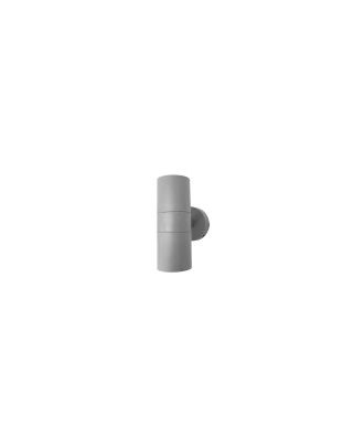 Aplique Exterior Becala 2xgu10 Gris Ip44 15,2x7,3x11,3 Cm