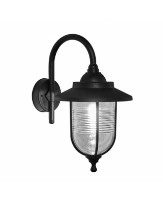 Aplique Exterior Canela 1xe27 Negro Ip44 Policarbonato 45,2x25,2x34,2 Cm