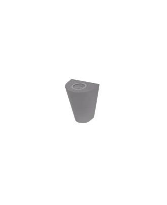 Aplique Exterior Ganges Gris Zinc 2gu10x3w 4000K  16x12,5x8,8 Cm Ip54 Bombillas Incluidas