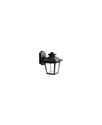 Aplique Exterior Maca 1xe27 Negro Ip44 Policarbonato 24,5x17x22,3 Cm