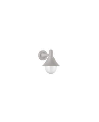 Aplique Exterior Mentol 1xe27 Gris Ip44 Policarbonato   25x18,1x23,2 Cm