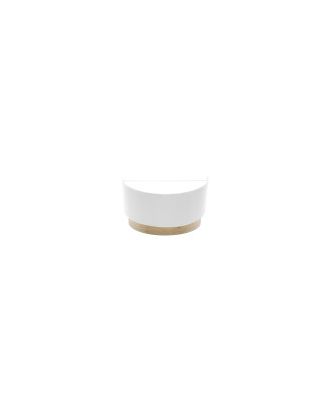 Aplique Olga 1xe27 Blanco/madera Clara 15x30x16 Cm