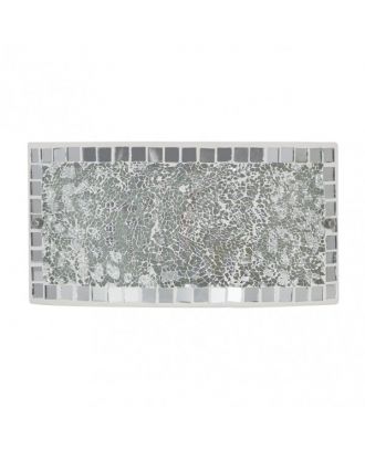 Aplique Rectang. Tenor 1xe27 Cromo Mosaico 17x32,5x6 Cm