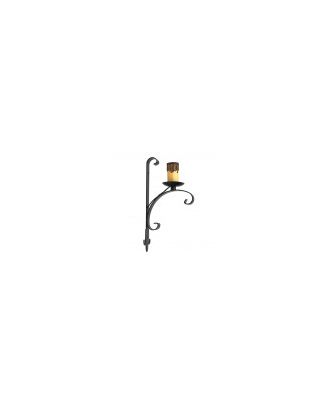 Aplique Rustico Rueda 1xe27 Marron 35x8x18 Cm