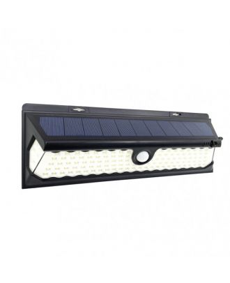 Aplique Solar  6500k Kira Negro 1100 Lm Ip65 10,5x30x5cm Sensor Mov. Crepusc.Reg.Intensidad 3 Posiciones