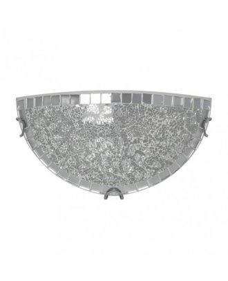 Aplique Tenor 1xe27 Cromo Mosaico 16x30x8,5 Cm