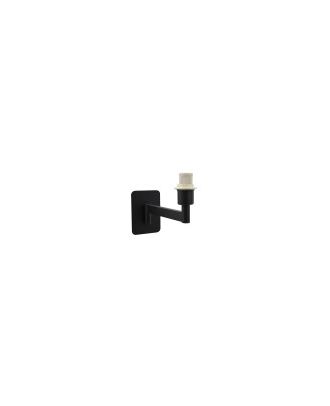 Arm. Aplique Abatible Pivo 1xe14 Negro 14,5x8x22 Cm