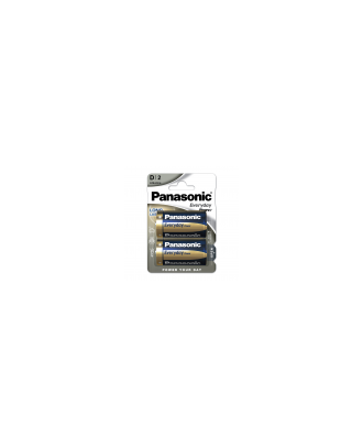 Blister 2 Pilas D/lr20  1,5 V  Panasonic Alkaline Everyday-power