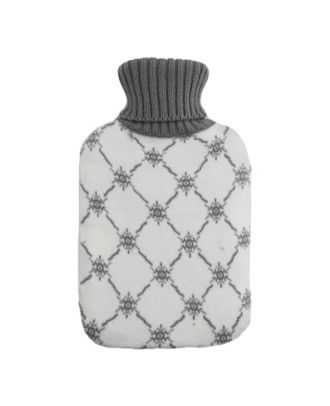 Bolsa Agua Caliente Mimo 1,7l Forro Bla/gris Copos  20x32x4 Cm Flexible Y Agradable Al Tacto