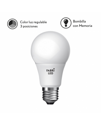 Bombilla 11w Standar E27 3000k,4000k, 6000k 1100lm Fabriled Con Memoria