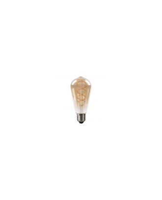 Bombilla Filamen.trenzado Pebetero 14x6,5d 4w  250lm E27 Ambar 2200k