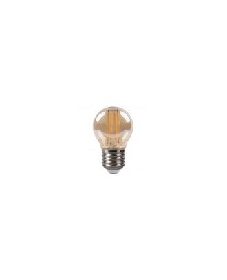 Bombilla Filamento Esferica 7x4,5d 4w 380lm E27 Ambar 2700k