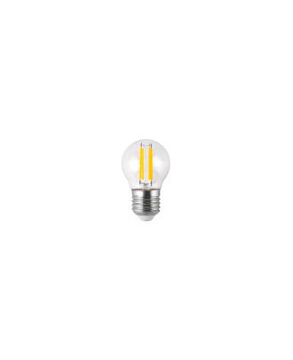 Bombilla Filamento Esferica 7x4,5d 4w Clara E27 450lm 2700k