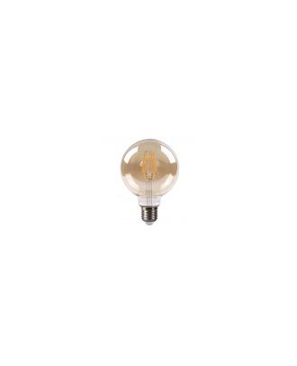 Bombilla Filamento Globo 13x9,5d 8w 750lm E27  Ambar 2700k