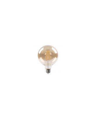 Bombilla Filamento Globo 16x12,5d 8w 750lm E27  Ambar 2700k