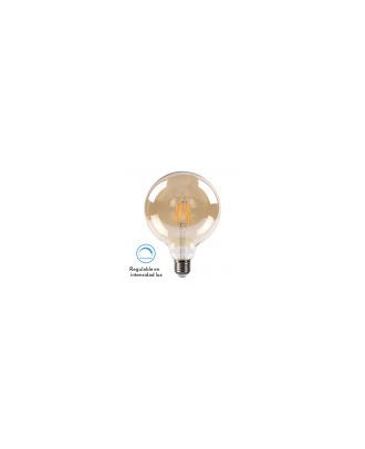 Bombilla Filamento Globo 16x12,5d 8w Regulable  700lm E27 Ambar 2700k