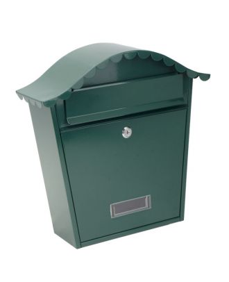 Buzon De Correo Tilda Acero Galvanizado Negro 37x36x13,5 Cm Tejadillo Antilluvia