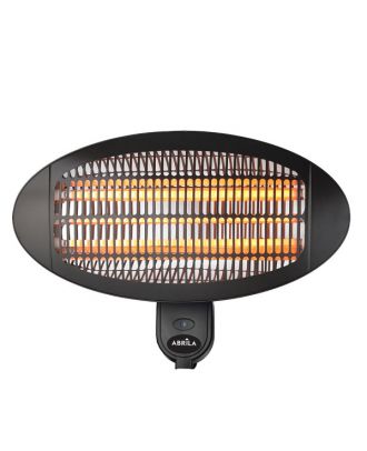 Calefactor Exterior Cuarzo Austral 2000w Neg Pared 3el Em.3pot.ip34 Orientable36x50,5x22 Cm