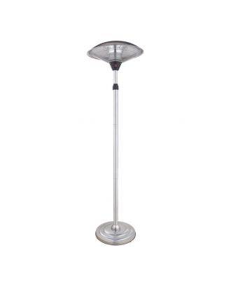 Calefactor Exterior C/pie Koel 2000w Plata 2potencias Antivuelco Ip34 200x60x60 Cm