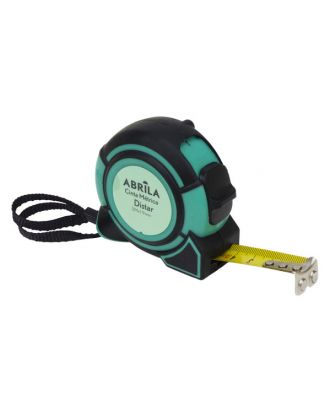 Cinta Metrica Distar 5mx19mm Negro/verde C/bloqueo ,enganche Magnetico,clip Y Asa Ergonomic