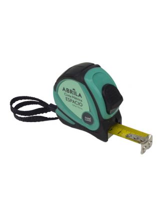 Cinta Metrica Espacio 5mx19mm Negro/verde Clip,asa Enganche Magnetico,bloqueo Y Ergonomico