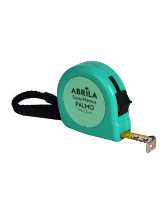 Cinta Metrica Palmo 3mx13mm Verde C/bloqueo, Enganche Magnetico,clip Y Asa