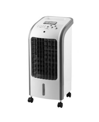 Climatizador Evaporativo Nirvana Blanco 80w 3vel 4litros Oscilante,acumulador De Frio,remoto,temporizador 57x26x24cm