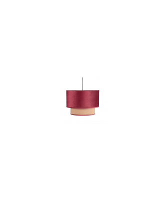 Colgante 2 Pantallas  Nerva 1xe27 Rojo Vino  Regx40x40 Cm
