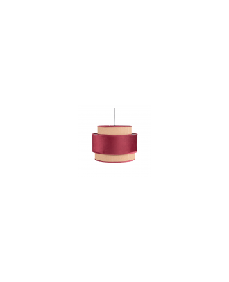 Colgante 3 Pantallas Adriano1xe27 Rojo Vino Tinto Reg X 40d