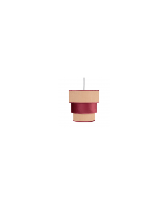 Colgante 3 Pantallas Lucio1xe27 Rojo Vino Reg X 37d