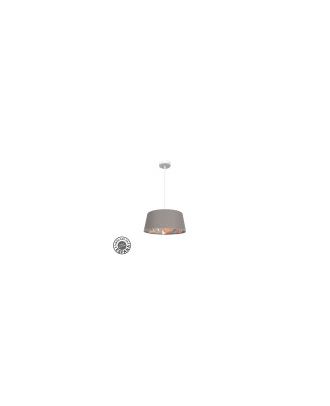 Colgante 40d Tunez 1xe27 Blanco/topo-estampado