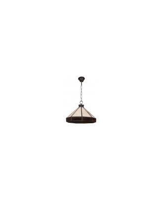 Colgante Peq.Adarve 1xe27 Negro/beis/marron  Regx30x30 Cm 