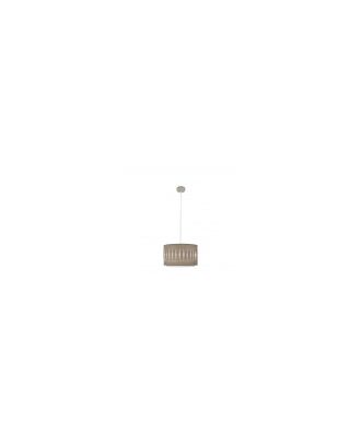 Colgante Alexandra 1xe27 Niquel/madera Gris Regx30x30 cm
