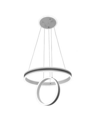 Colgante Alpes Gris 104w 3000-4000-6000k Regx50x50 Cm 8320lm C/remoto Y Reg.intensidad