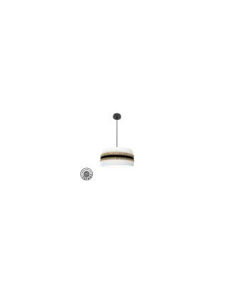 Colgante Angola 3xe27 Negro/blanco-yute Regx50x50cm