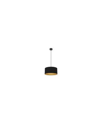 Colgante Anuska 1xe27 Negro/negro-oro Regx40x40 Cm