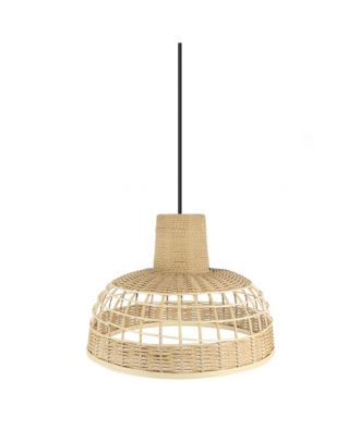 Colgante Bambu Braganza Neg/natural 1xe27 Regx42x 42cm